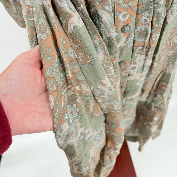 Buru Pink Label Paisley Floral Maxi Dress Extra Small - Picture 9 of 14